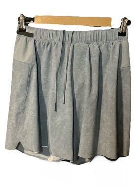 Lululemon Surge Shorts 6" Lined Shorts Blue Gray Mens Size Medium